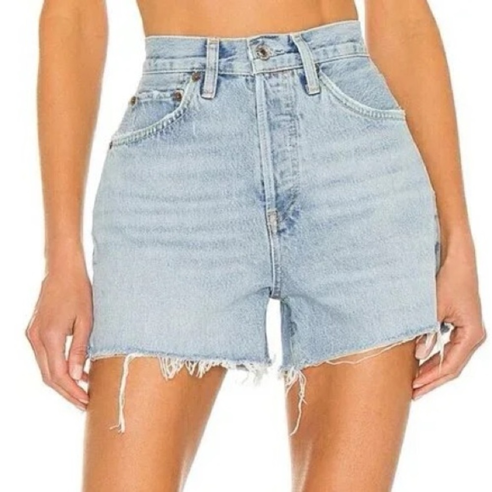 RE/DONE Original 50s Cutoffs in Faded Vintage Indigo Denim Shorts